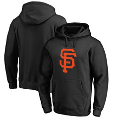 San Francisco Giants Official Logo Fitted Pullover Hoodie - Black - MLB Sale