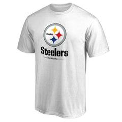 Pittsburgh Steelers Team Lockup 2 T-Shirt White