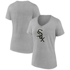 Chicago White Sox Women's Secondary Color Primary Logo T-Shirt - Ash - MLB Online