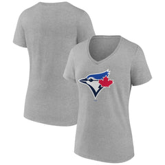 Toronto Blue Jays Women's Secondary Color Primary Logo T-Shirt - Ash - MLB Online