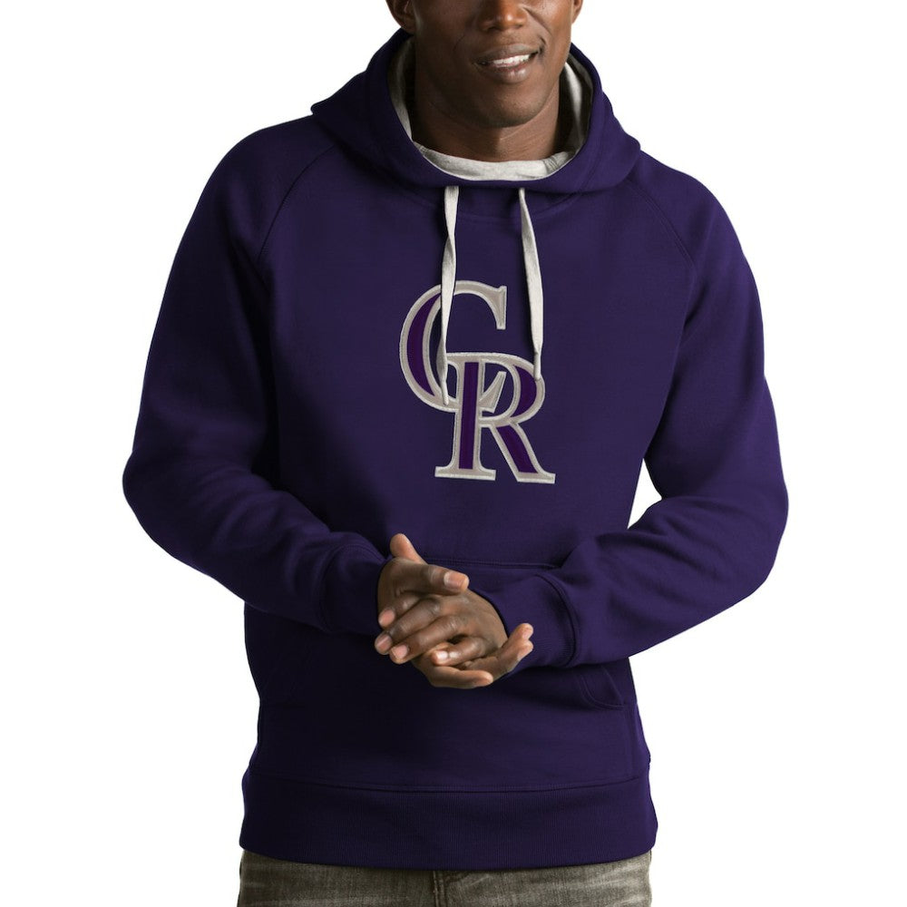 Colorado Rockies Antigua Victory Pullover Hoodie - Purple - MLB Online