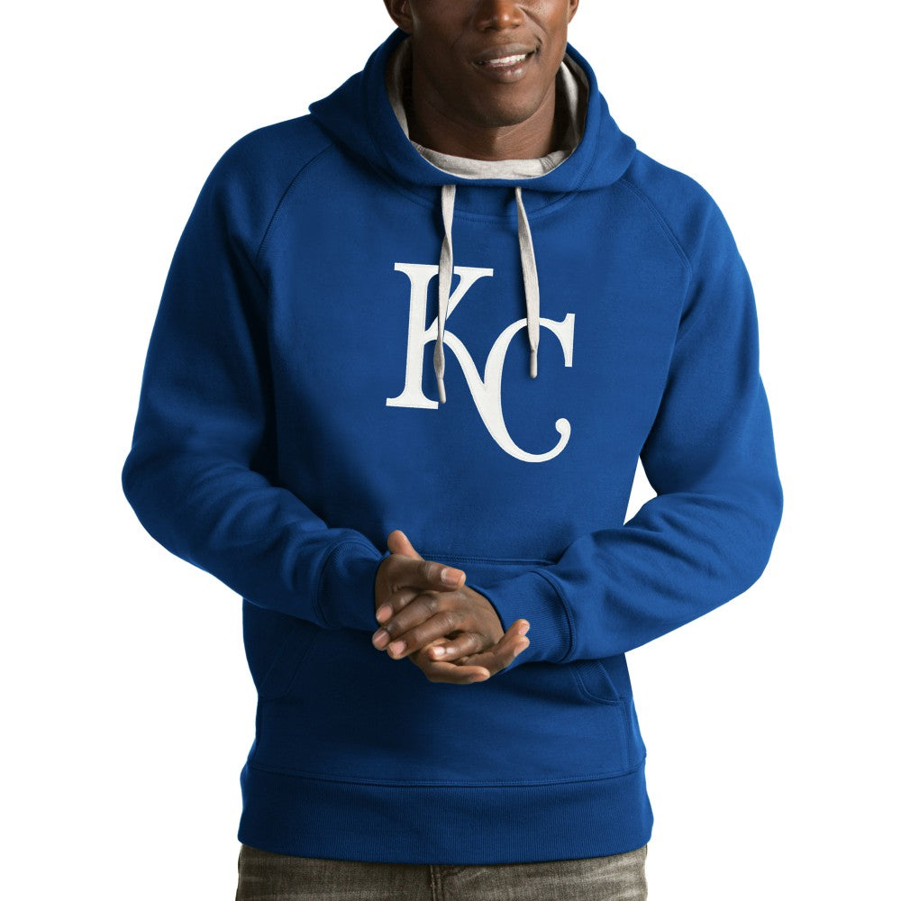 Kansas City Royals Antigua Victory Pullover Hoodie - Royal - MLB Lifestyle