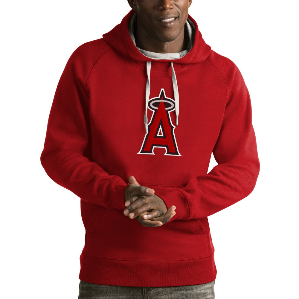 Los Angeles Angels Antigua Victory Pullover Hoodie - Red - MLB Lifestyle