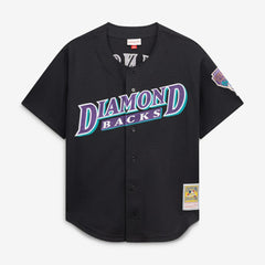 Randy Johnson Arizona Diamondbacks Mitchell & Ness Cooperstown Collection Mesh Batting Practice Button-Up Jersey - Black - Mitchell & Ness Discount