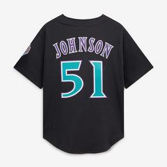 Randy Johnson Arizona Diamondbacks Mitchell & Ness Cooperstown Collection Mesh Batting Practice Button-Up Jersey - Black - Mitchell & Ness Discount
