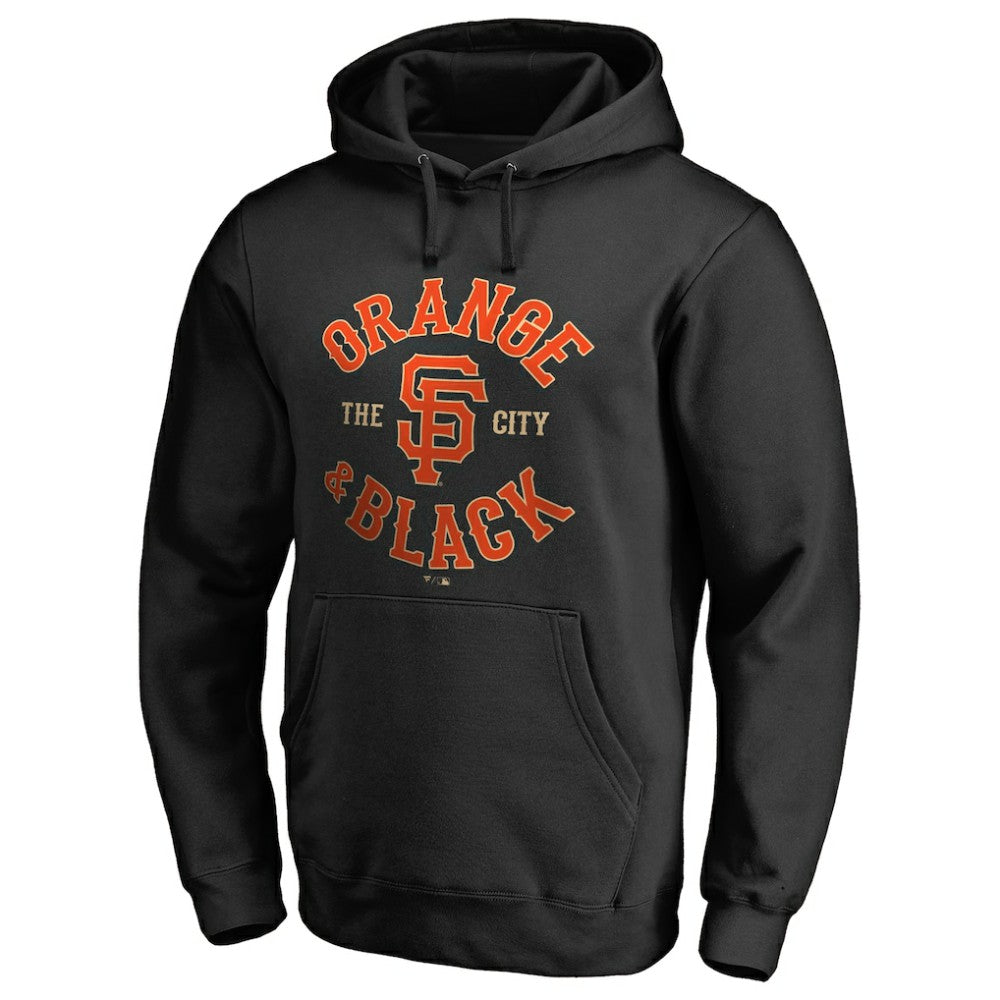 San Francisco Giants Hometown Collection Orange & Black Pullover Hoodie - Black - MLB on Sale