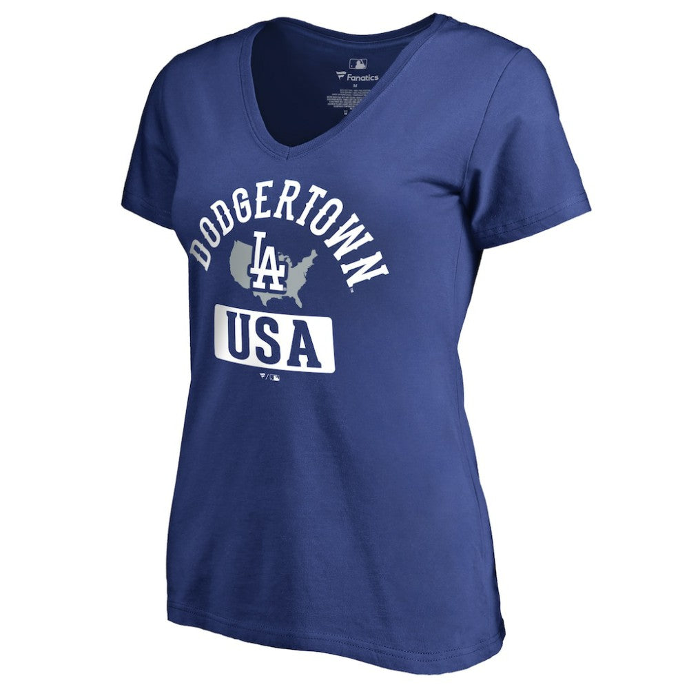 Los Angeles Dodgers Women's Hometown Collection Dodgertown T-Shirt - Royal - MLB Sale