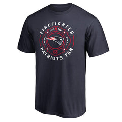New England Patriots Firefighter T-Shirt Navy