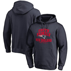 New England Patriots Faith Family Pullover Hoodie Navy