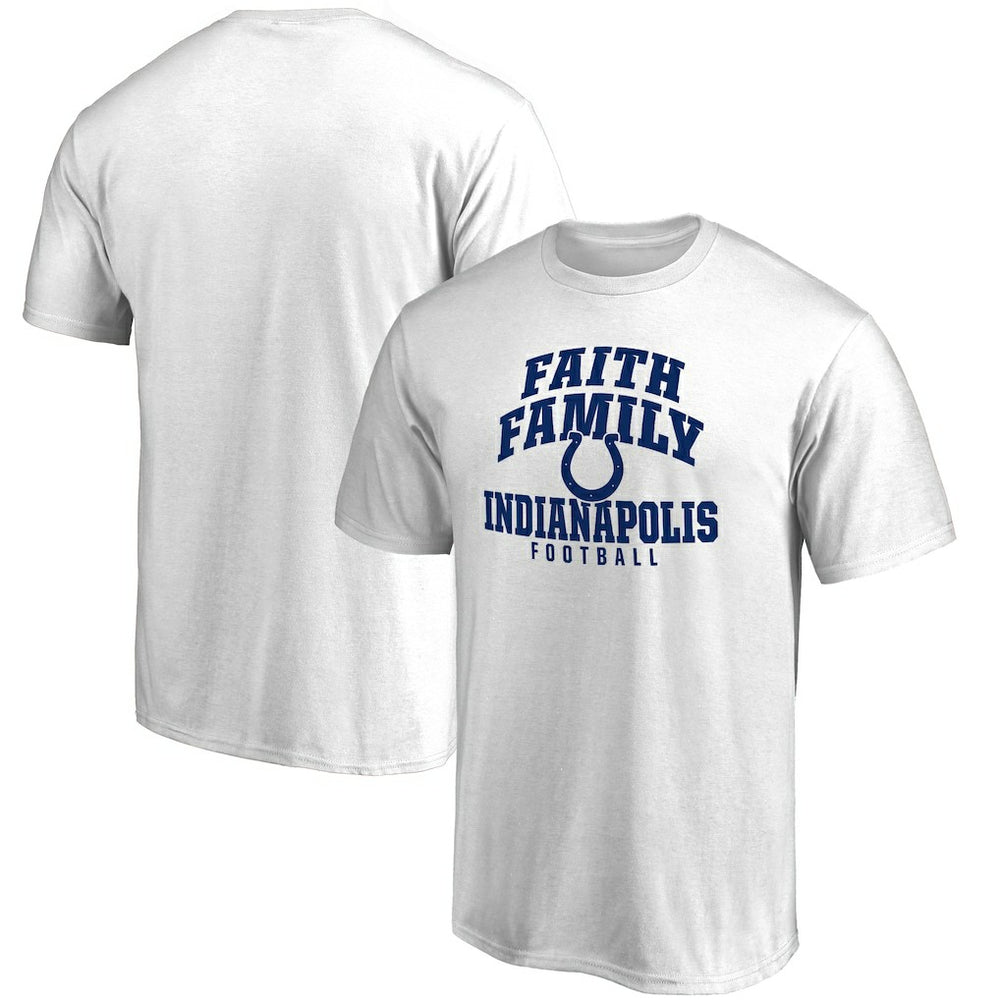 Indianapolis Colts Faith Family T-Shirt White