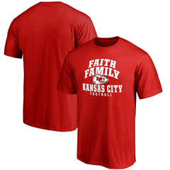 Kansas City Chiefs Faith Family T-Shirt Red