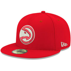 Atlanta Hawks Team Color 59FIFTY Fitted Hat Red | New Era