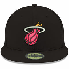Miami Heat Team Color 59FIFTY Fitted Hat Black | New Era Near Me