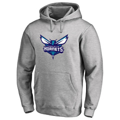 Charlotte Hornets Primary Logo Pullover Hoodie Heather Gray