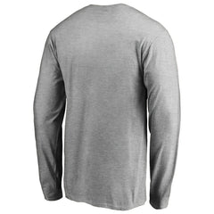 Detroit Pistons Primary Logo Long Sleeve T-Shirt Heather Gray