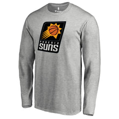 Phoenix Suns Primary Logo Long Sleeve T-Shirt Heather Gray