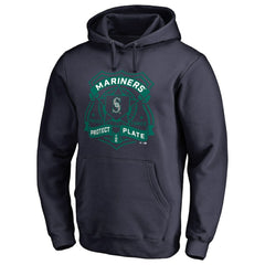 Seattle Mariners Police Badge Pullover Hoodie - Navy - MLB Lifestyle