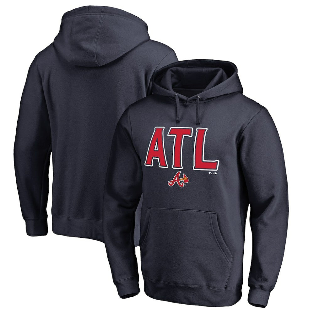 Atlanta Braves ATL Hometown Pullover Hoodie - Navy - MLB Lifestyle