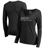 Atlanta Falcons Women's Alternate Logo Long Sleeve T-Shirt Black