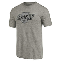 Los Angeles Kings Throwback Logo 1988-1989 Tri-Blend T-Shirt - Ash - NHL 2605427
