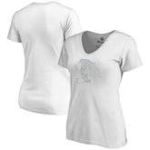 Chicago Blackhawks Women's Whiteout V-Neck T-Shirt - White - NHL 2606340
