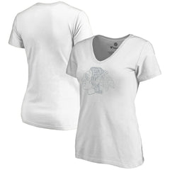 Chicago Blackhawks Women's Whiteout V-Neck T-Shirt - White - NHL 2606340
