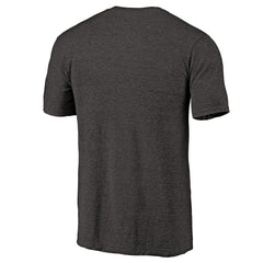 Brooklyn Nets Distressed Team Logo Tri-Blend T-Shirt Heather Black