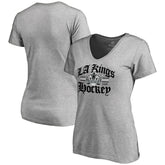 Los Angeles Kings Women's Hometown Collection The Crown V-Neck T-Shirt - ash - NHL 2606936