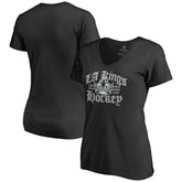 Los Angeles Kings Women's Hometown Collection The Crown V-Neck T-Shirt - Black - NHL 2606937