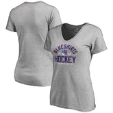 New York Rangers Women's Hometown Collection Blue Shirts Hockey V-Neck T-Shirt - ash - NHL 2606941