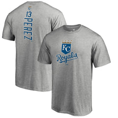 Salvador Perez Kansas City Royals Backer T-Shirt - Ash - MLB on Sale