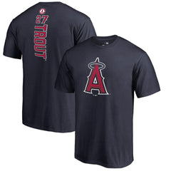 Mike Trout Los Angeles Angels Backer T-Shirt - Navy - MLB Discount