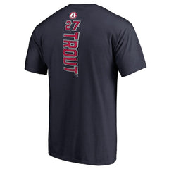 Mike Trout Los Angeles Angels Backer T-Shirt - Navy - MLB Discount