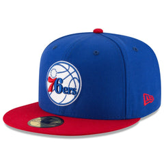 Philadelphia 76ers Team Color 2Tone 59FIFTY Fitted Hat Royal/Red | New Era online