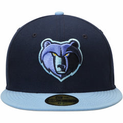 Memphis Grizzlies Team Color 2Tone 59FIFTY Fitted Hat Navy/Light Blue | New Era