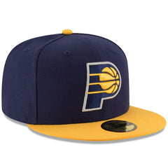 Indiana Pacers Team Color 2Tone 59FIFTY Fitted Hat Navy/Yellow | New Era online