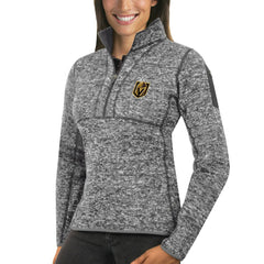 Vegas Golden Knights Antigua Women's Fortune Half-Zip Sweatshirt - Heather Gray - NHL 2640061