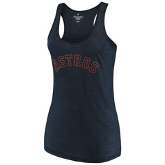 Houston Astros Soft as a Grape Women's Plus Size Swing for the Fences Racerback Tank Top - Navy - MLB on Sale