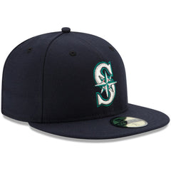 Seattle Mariners New Era Authentic Collection On Field 59FIFTY Fitted Hat - Navy - New Era on Sale