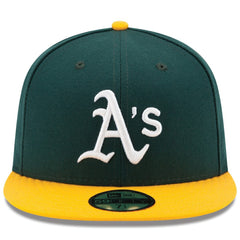 Athletics New Era Home Authentic Collection On-Field 59FIFTY Fitted Hat - Green/Yellow - New Era on Sale