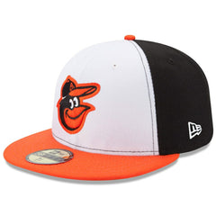 Baltimore Orioles New Era Home Authentic Collection On-Field 59FIFTY Fitted Hat - White/Orange - New Era Discount