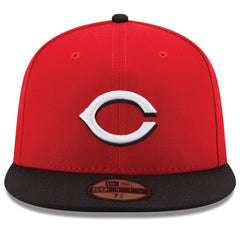 Cincinnati Reds New Era Road Authentic Collection On-Field 59FIFTY Fitted Hat - Red/Black - New Era Online