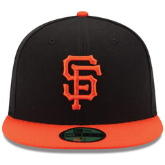 San Francisco Giants New Era Authentic Collection On-Field 59FIFTY Fitted Hat - Black/Orange - New Era Discount