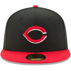 Cincinnati Reds New Era Alternate Authentic Collection On-Field 59FIFTY Fitted Hat - Black/Red - New Era Sale
