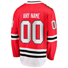 Chicago Blackhawks Fanatics Home Breakaway Custom Jersey - Red - NHL 2666912