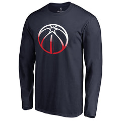 Washington Wizards Gradient Logo Long Sleeve T-Shirt Navy