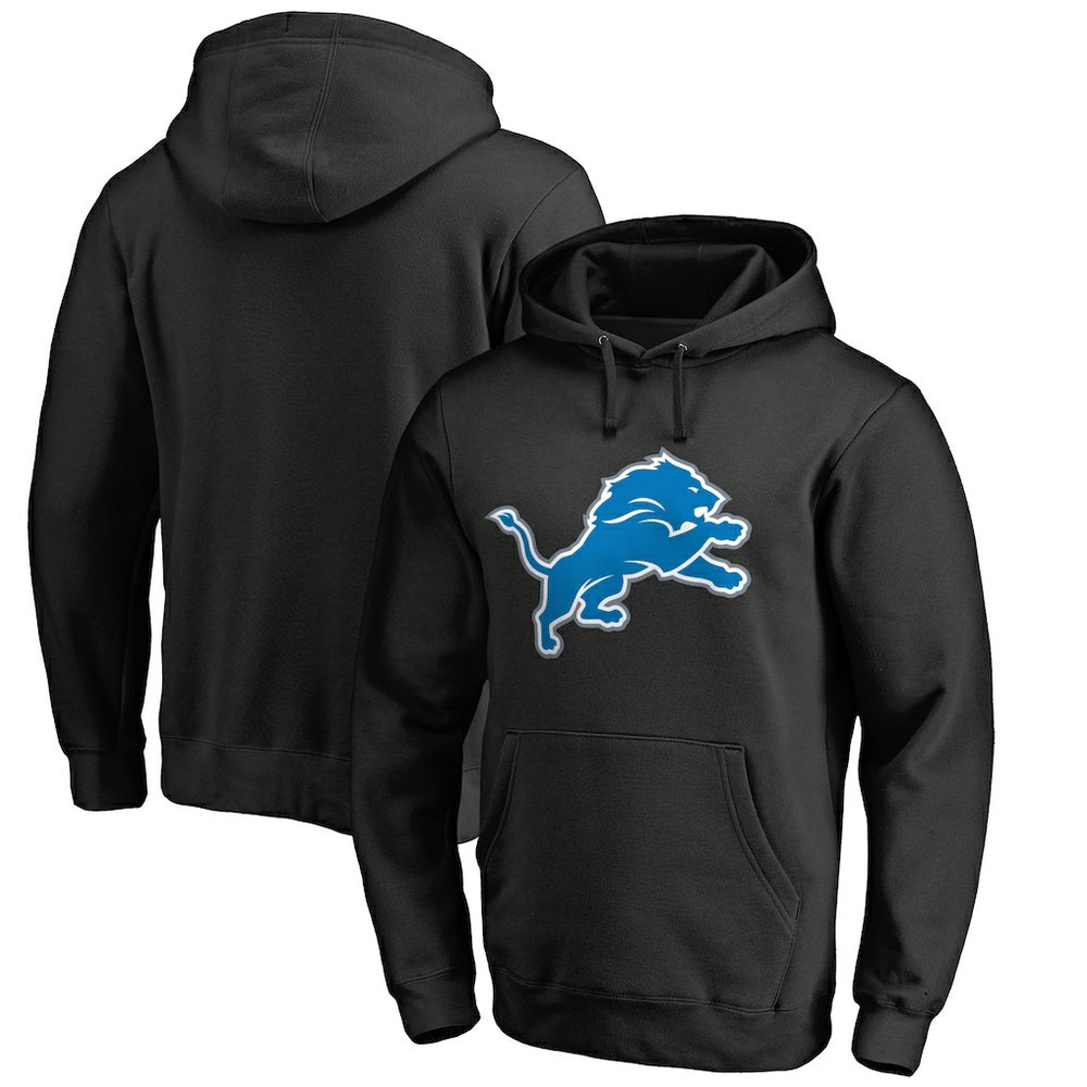 Detroit Lions Primary Logo 2 Pullover Hoodie Black