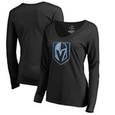Vegas Golden Knights Women's Pond Hockey Long Sleeve T-Shirt - Black - NHL 2710167