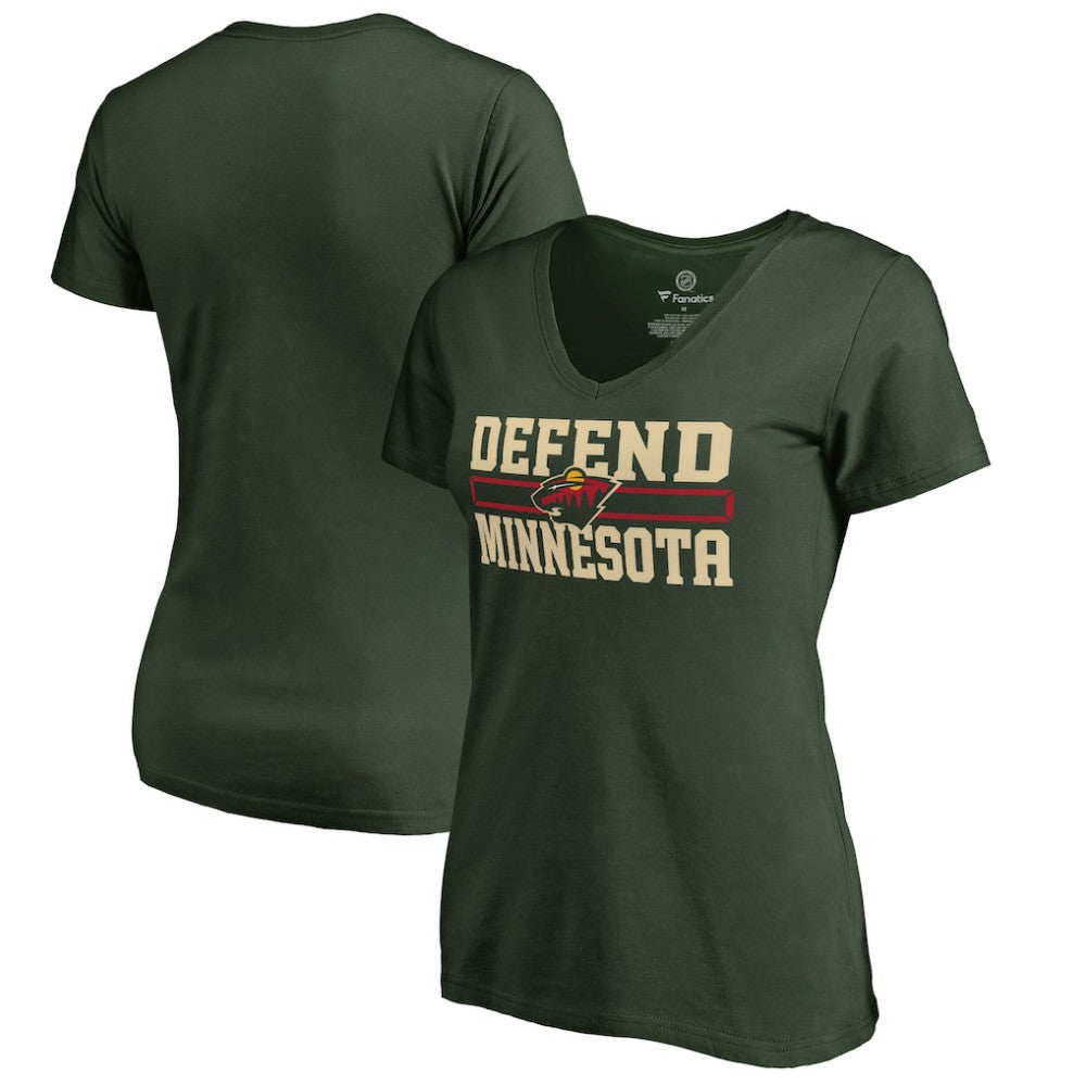Minnesota Wild Women's Hometown Collection Defend T-Shirt - Green - NHL 2716616