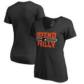 Philadelphia Flyers Women's Hometown Collection Defend T-Shirt - Black - NHL 2716622